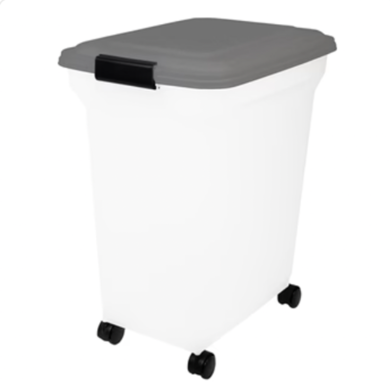 Storage container airtight transparent / gray 45 LTR 46X33.5X50 CM